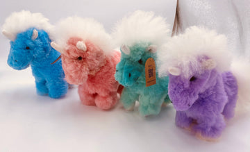 Blossom Inspirations Stuffed Horse Unicorn Alpaca Fur Toy